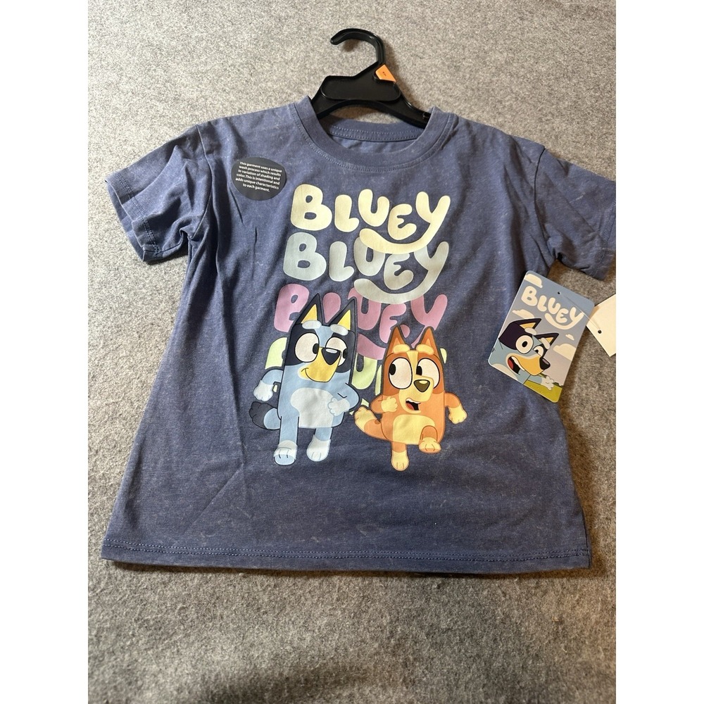 Bluey & Bingo Toddler T-Shirt Size 4T NWT Short Sleeve Graphic Tee Kids Unisex
